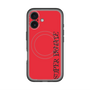 スリムプロテクションプレミアムケース with MagSafe［ SUPER PRIVATE - ロゴ - Red&Black ］