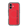 スリムプロテクションプレミアムケース with MagSafe［ SUPER PRIVATE - ロゴ - Red&Black ］