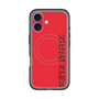 スリムプロテクションプレミアムケース with MagSafe［ SUPER PRIVATE - ロゴ - Red&Black ］
