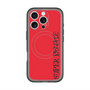 スリムプロテクションプレミアムケース with MagSafe［ SUPER PRIVATE - ロゴ - Red&Black ］