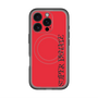 スリムプロテクションプレミアムケース with MagSafe［ SUPER PRIVATE - ロゴ - Red&Black ］