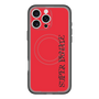 スリムプロテクションプレミアムケース with MagSafe［ SUPER PRIVATE - ロゴ - Red&Black ］