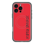 スリムプロテクションプレミアムケース with MagSafe［ SUPER PRIVATE - ロゴ - Red&Black ］