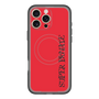 スリムプロテクションプレミアムケース with MagSafe［ SUPER PRIVATE - ロゴ - Red&Black ］