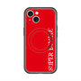 スリムプロテクションプレミアムケース with MagSafe［ SUPER PRIVATE - ロゴ - Red ］