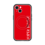 スリムプロテクションプレミアムケース with MagSafe［ SUPER PRIVATE - ロゴ - Red ］