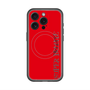 スリムプロテクションプレミアムケース with MagSafe［ SUPER PRIVATE - ロゴ - Red ］
