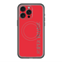 スリムプロテクションプレミアムケース with MagSafe［ SUPER PRIVATE - ロゴ - Red ］