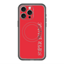 スリムプロテクションプレミアムケース with MagSafe［ SUPER PRIVATE - ロゴ - Red ］