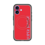 スリムプロテクションプレミアムケース with MagSafe［ SUPER PRIVATE - ロゴ - Red ］
