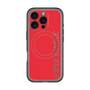 スリムプロテクションプレミアムケース with MagSafe［ SUPER PRIVATE - ロゴ - Red ］
