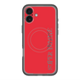 スリムプロテクションプレミアムケース with MagSafe［ SUPER PRIVATE - ロゴ - Red ］