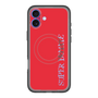スリムプロテクションプレミアムケース with MagSafe［ SUPER PRIVATE - ロゴ - Red ］