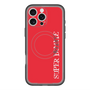 スリムプロテクションプレミアムケース with MagSafe［ SUPER PRIVATE - ロゴ - Red ］