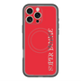 スリムプロテクションプレミアムケース with MagSafe［ SUPER PRIVATE - ロゴ - Red ］