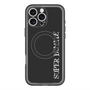 スリムプロテクションプレミアムケース with MagSafe［ SUPER PRIVATE - ロゴ - Black ］