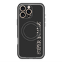 スリムプロテクションプレミアムケース with MagSafe［ SUPER PRIVATE - ロゴ - Black ］