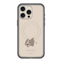 スリムプロテクションプレミアムケース with MagSafe［ BUDOG - ベージュ ］