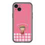 スリムプロテクションプレミアムケース with MagSafe［ ちびまる子ちゃん - ピンクチェック ］