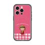 スリムプロテクションプレミアムケース with MagSafe［ ちびまる子ちゃん - ピンクチェック ］