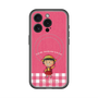 スリムプロテクションプレミアムケース with MagSafe［ ちびまる子ちゃん - ピンクチェック ］