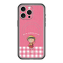 スリムプロテクションプレミアムケース with MagSafe［ ちびまる子ちゃん - ピンクチェック ］