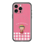 スリムプロテクションプレミアムケース with MagSafe［ ちびまる子ちゃん - ピンクチェック ］