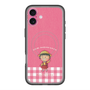 スリムプロテクションプレミアムケース with MagSafe［ ちびまる子ちゃん - ピンクチェック ］
