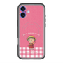 スリムプロテクションプレミアムケース with MagSafe［ ちびまる子ちゃん - ピンクチェック ］