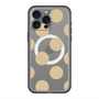スリムプロテクションプレミアムケース with MagSafe［ シンプルドット - Beige ］