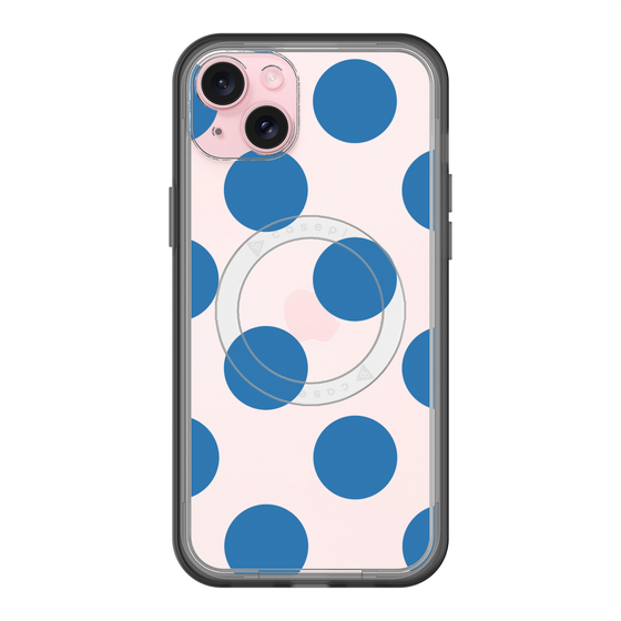 スリムプロテクションプレミアムケース with MagSafe［ シンプルドット - Blue ］