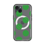 スリムプロテクションプレミアムケース with MagSafe［ シンプルドット - Green ］