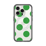 スリムプロテクションプレミアムケース with MagSafe［ シンプルドット - Green ］