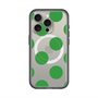 スリムプロテクションプレミアムケース with MagSafe［ シンプルドット - Green ］