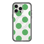 スリムプロテクションプレミアムケース with MagSafe［ シンプルドット - Green ］