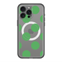 スリムプロテクションプレミアムケース with MagSafe［ シンプルドット - Green ］