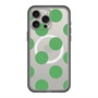 スリムプロテクションプレミアムケース with MagSafe［ シンプルドット - Green ］