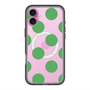 スリムプロテクションプレミアムケース with MagSafe［ シンプルドット - Green ］