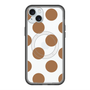スリムプロテクションプレミアムケース with MagSafe［ シンプルドット - Brown ］