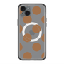 スリムプロテクションプレミアムケース with MagSafe［ シンプルドット - Brown ］