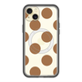 スリムプロテクションプレミアムケース with MagSafe［ シンプルドット - Brown ］