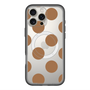スリムプロテクションプレミアムケース with MagSafe［ シンプルドット - Brown ］