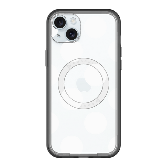 スリムプロテクションプレミアムケース with MagSafe［ シンプルドット - White ］