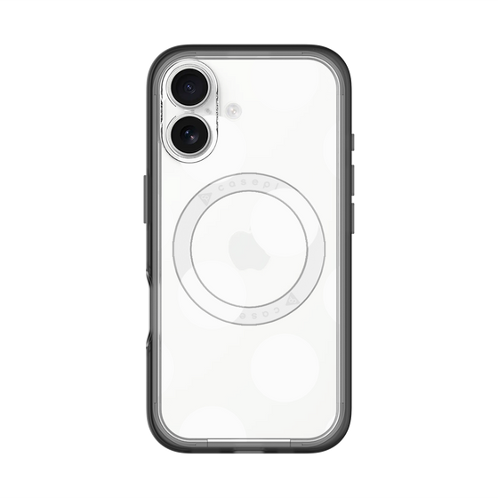スリムプロテクションプレミアムケース with MagSafe［ シンプルドット - White ］