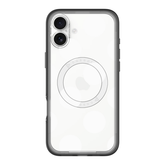 スリムプロテクションプレミアムケース with MagSafe［ シンプルドット - White ］