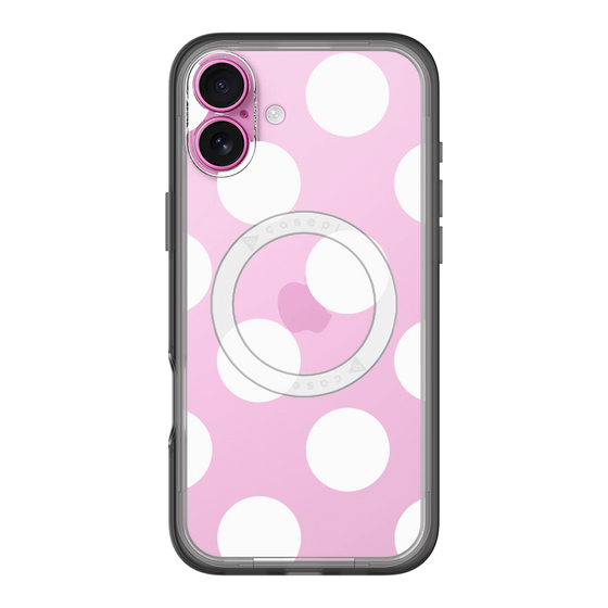 スリムプロテクションプレミアムケース with MagSafe［ シンプルドット - White ］
