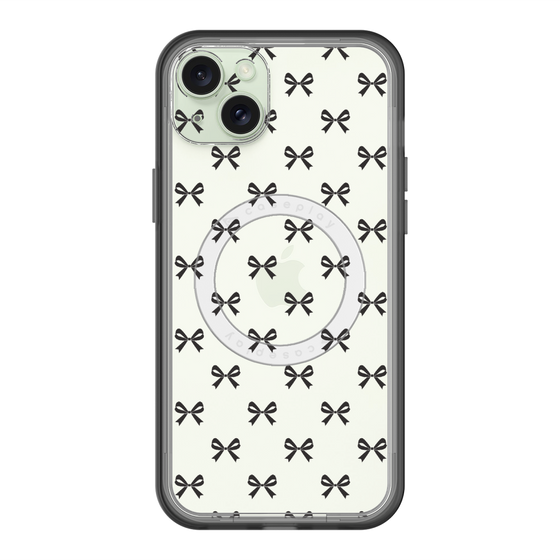 スリムプロテクションプレミアムケース with MagSafe［ シンプルリボン ］