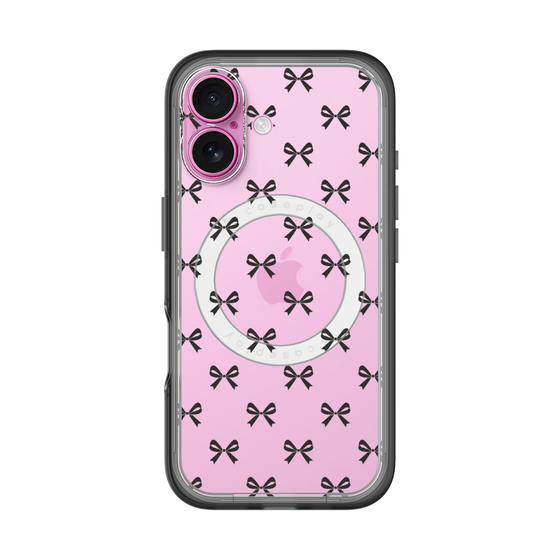 スリムプロテクションプレミアムケース with MagSafe［ シンプルリボン ］