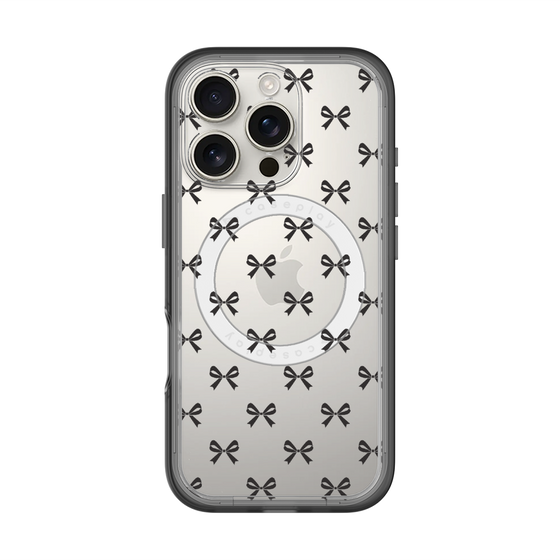 スリムプロテクションプレミアムケース with MagSafe［ シンプルリボン ］