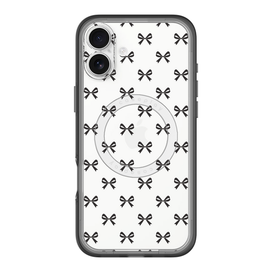 スリムプロテクションプレミアムケース with MagSafe［ シンプルリボン ］